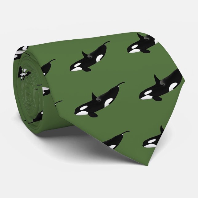 Killerwhale , Orcinus orca Tie (Rolled)
