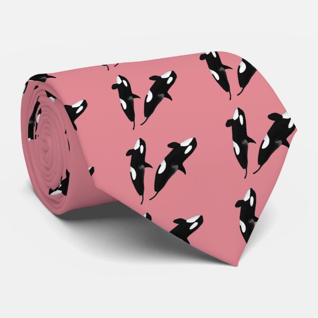 Killerwhale , Orcinus orca Tie (Rolled)