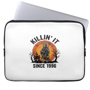 Killing It Since 1996 Vintage Halloween Reaper Des Laptop Sleeve