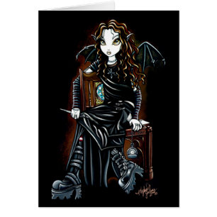 Killing Time Gothic Faerie Card