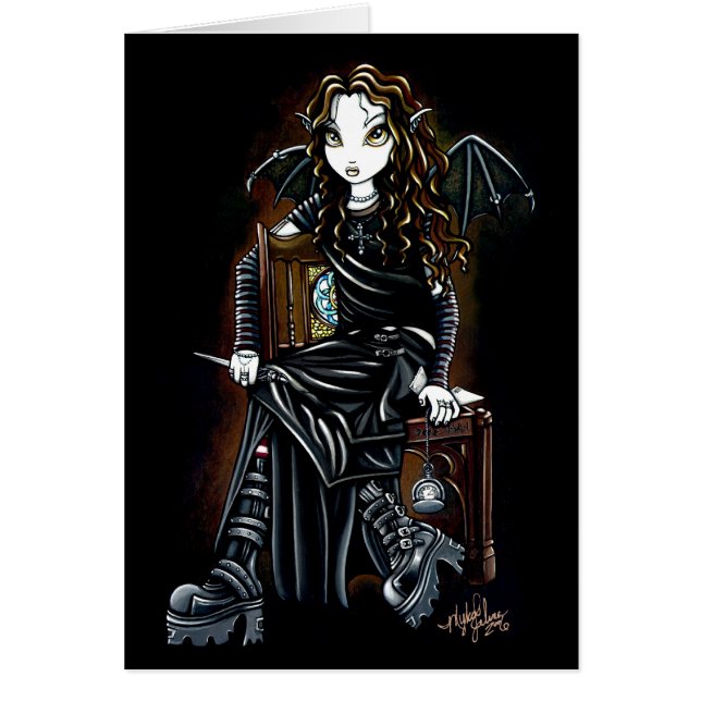 Killing Time Gothic Faerie Card (Front)