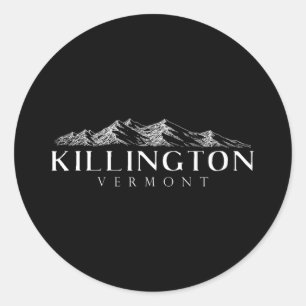 Killington Gift Vermont Shirt For Winter Skiing  Classic Round Sticker