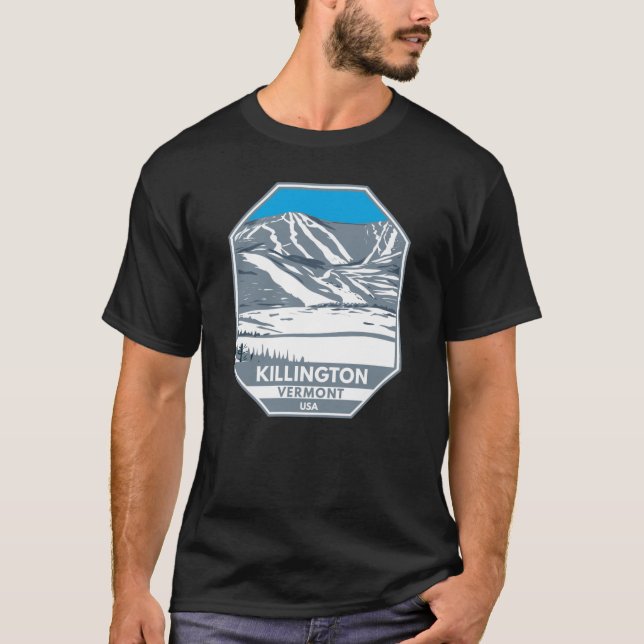 Killington Ski Area Winter Vermont  T-Shirt (Front)