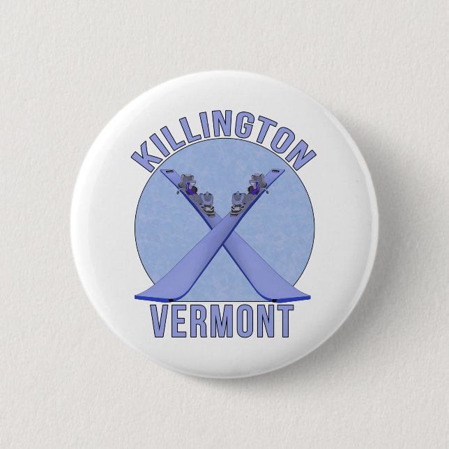 Killington, Vermont 2 Inch Round Button (Front)