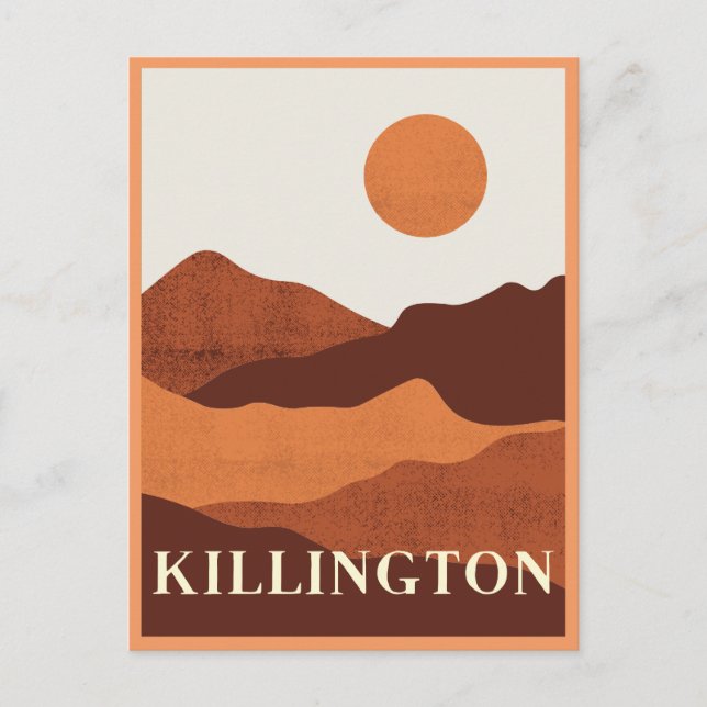 Killington, Vermont Mountains Landscape Postcard (Front)