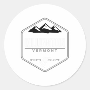 Killington Vermont Snowboarding T Shirt Classic Round Sticker