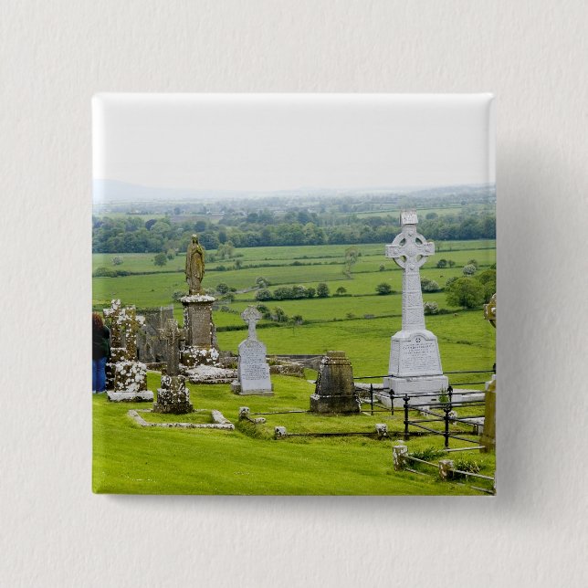 Killkenny, Ireland. The dramatic Spectacle of 2 Inch Square Button (Front)