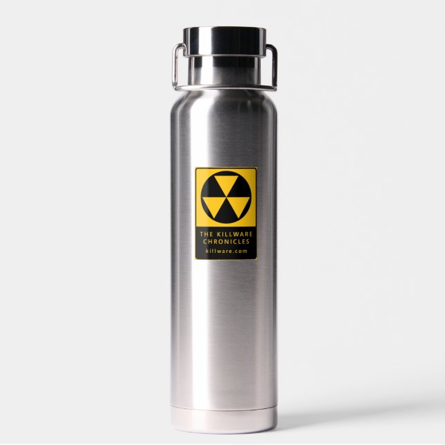 KillWare Coffee Thermos -- Brewed In The Wastes Water Bottle (Back)