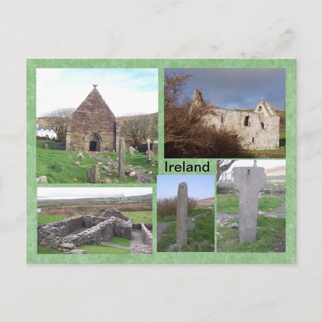 Kilmalkedar Medieval Site, Kerry, Ireland Postcard (Front)