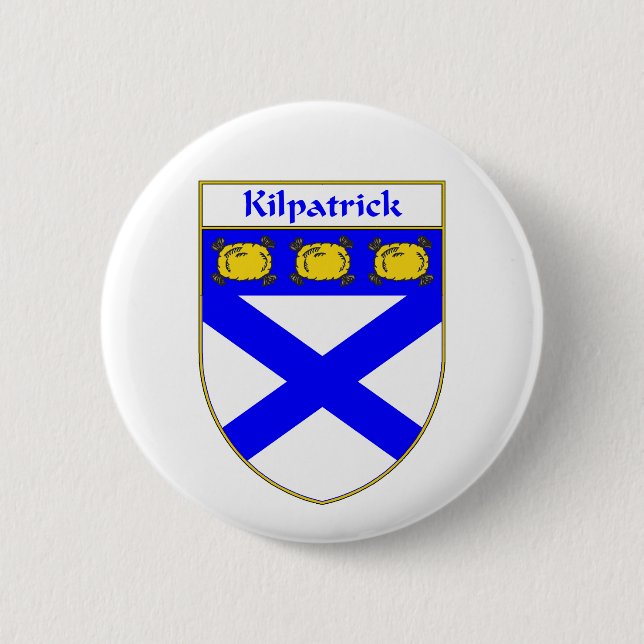 Kilpatrick Coat of Arms/Family Crest 2 Inch Round Button (Front)