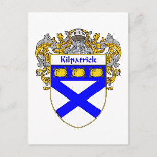Kilpatrick Coat of Arms (Mantled) Postcard