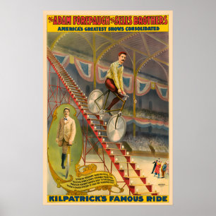 Kilpatrick's Ride Circus Bicycle Poster
