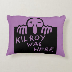 Kilroy Was Here Decorative Pillow