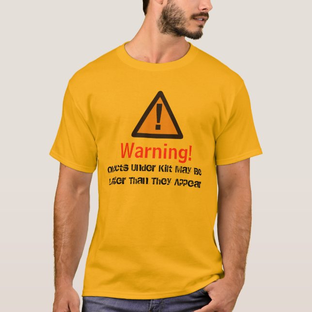Kilt warning T-Shirt (Front)