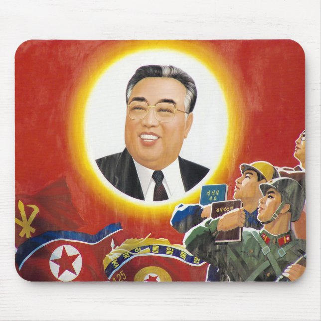 Kim Il-Sung Red mousepad (Front)
