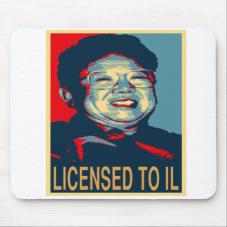 Kim Jong-Il Licensed To Il Mousepad