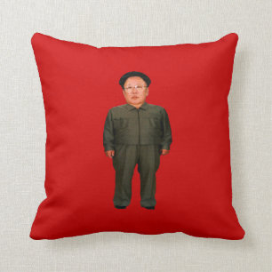 Kim Jong Il Throw Pillow