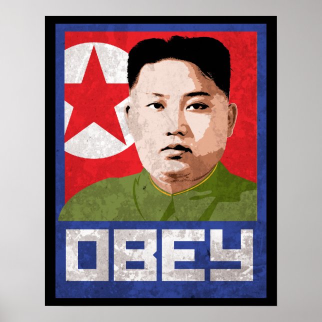 Kim Jong Un Propaganda - OBEY - Poster (Front)
