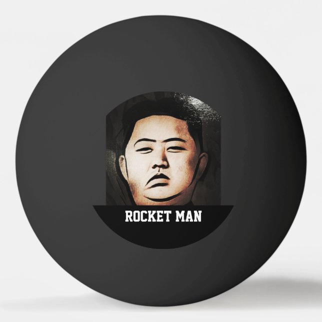 Kim Jong Un Rocket Man Ping Pong Ball (Front)