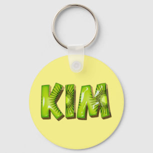 Kim Name Kiwi Design Key Fans Keychain