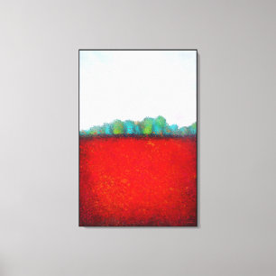 Kim Niles Arbor Landscape RED Canvas Print