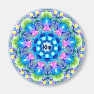 KIM ~ Personalised Easter Pattern Fractal ~ Magnet