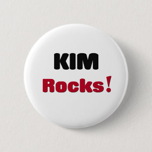 Kim Rocks 2 Inch Round Button