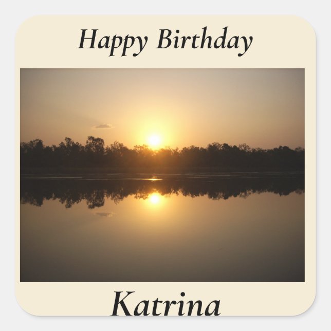 Kimberley Sunset  Square Sticker (Front)