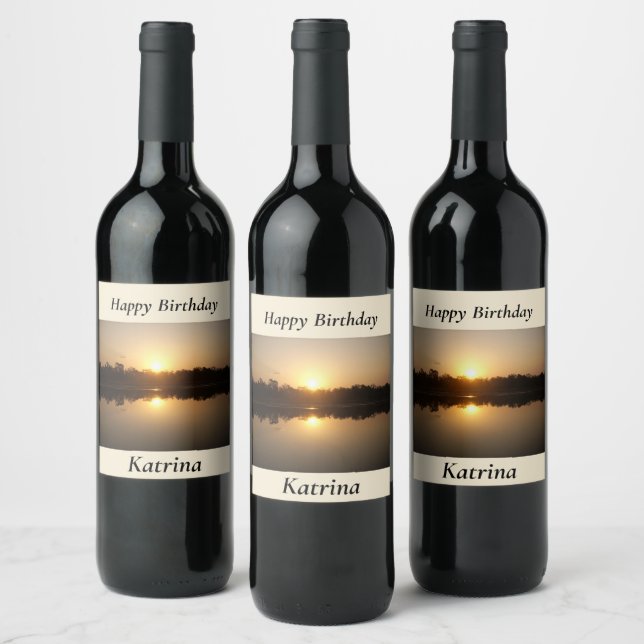 Kimberley Sunset Wine Label (Bottles)