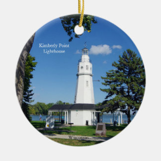 Kimberly Point Lighthouse circle ornament