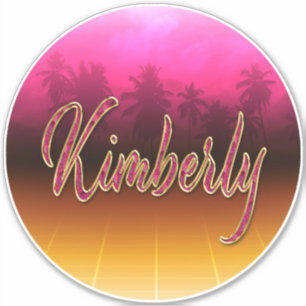 Kimberly Vorname Name pink Aufkleber Sticker