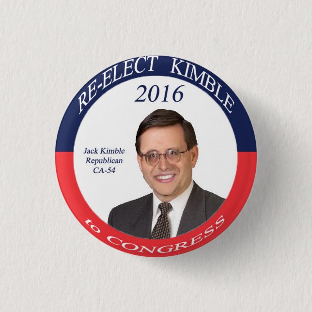 Kimble 2016 Campaign Button (Front)