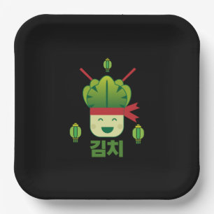 Kimchi Asian Food Paper Plate