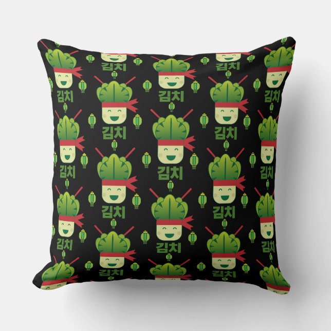 Kimchi Asian Food   Throw Pillow (Front)