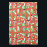 Kimchi Ingredients Spicy Fermentation Watercolor Kitchen Towel<br><div class="desc">Check out this super cool fresh and fun fermentation pattern. Kimchi ingredients fly around on this cute kitchen towel. Hand painted in watercolor by me for you! And be sure to check my shop for more products and designs! And of course get in touch if you'd like something custom.</div>