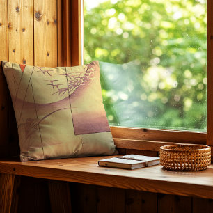 Kimono design 3 throw pillow