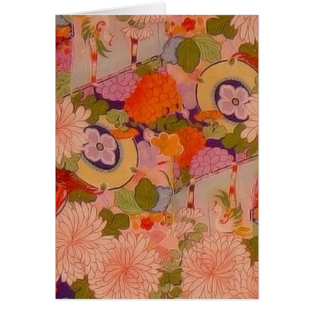 Kimono Flower Pink Floral Pattern (Front)