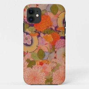 Kimono Flower Pink Floral Pattern iPhone 11 Case