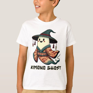 Kimono ghost - Trick or treat  - Happy halloween  T-Shirt