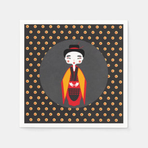 Kimono Girl Birthday Party Napkin