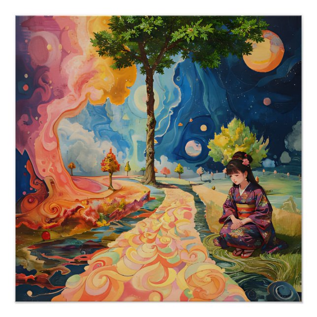 kimono girl poster (Front)