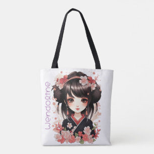 Kimono Girl Tote Bag