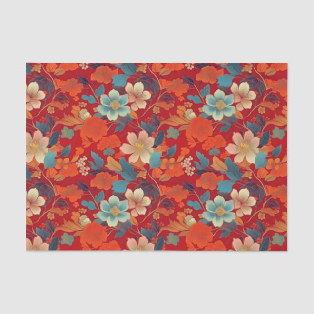 Kimono inspired japanese pattern tissue Paper (Front)