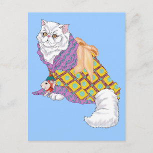 Kimono Kitty and Emperor Chu-ii Postcard