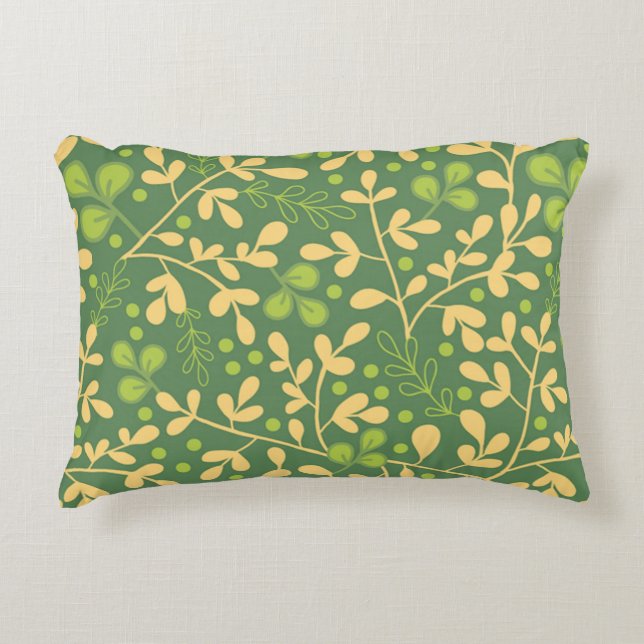 Kimono Plants Decorative Pillow (Front)