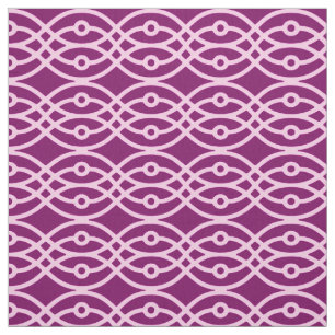 Kimono print, plum and pink fabric