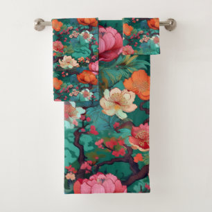 Kimono Sakura japonais et la pivoine