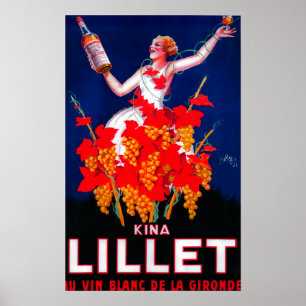 Kina Lillet Poster Vintage Europe