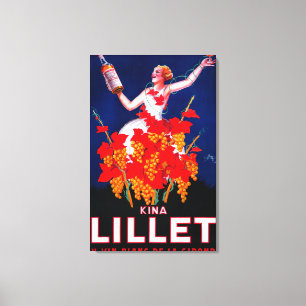 Kina Lillet Vintage PosterEurope Canvas Print