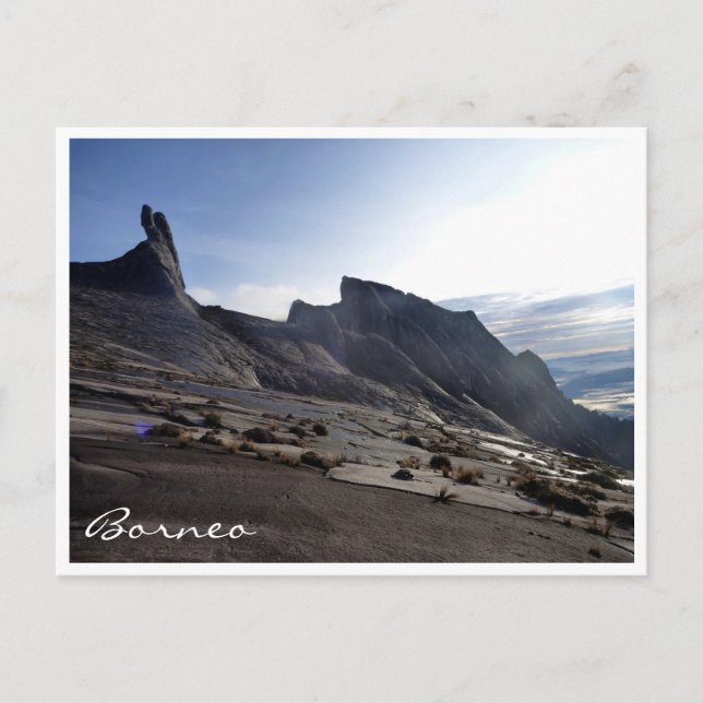 kinabalu borneo view postcard (Front)